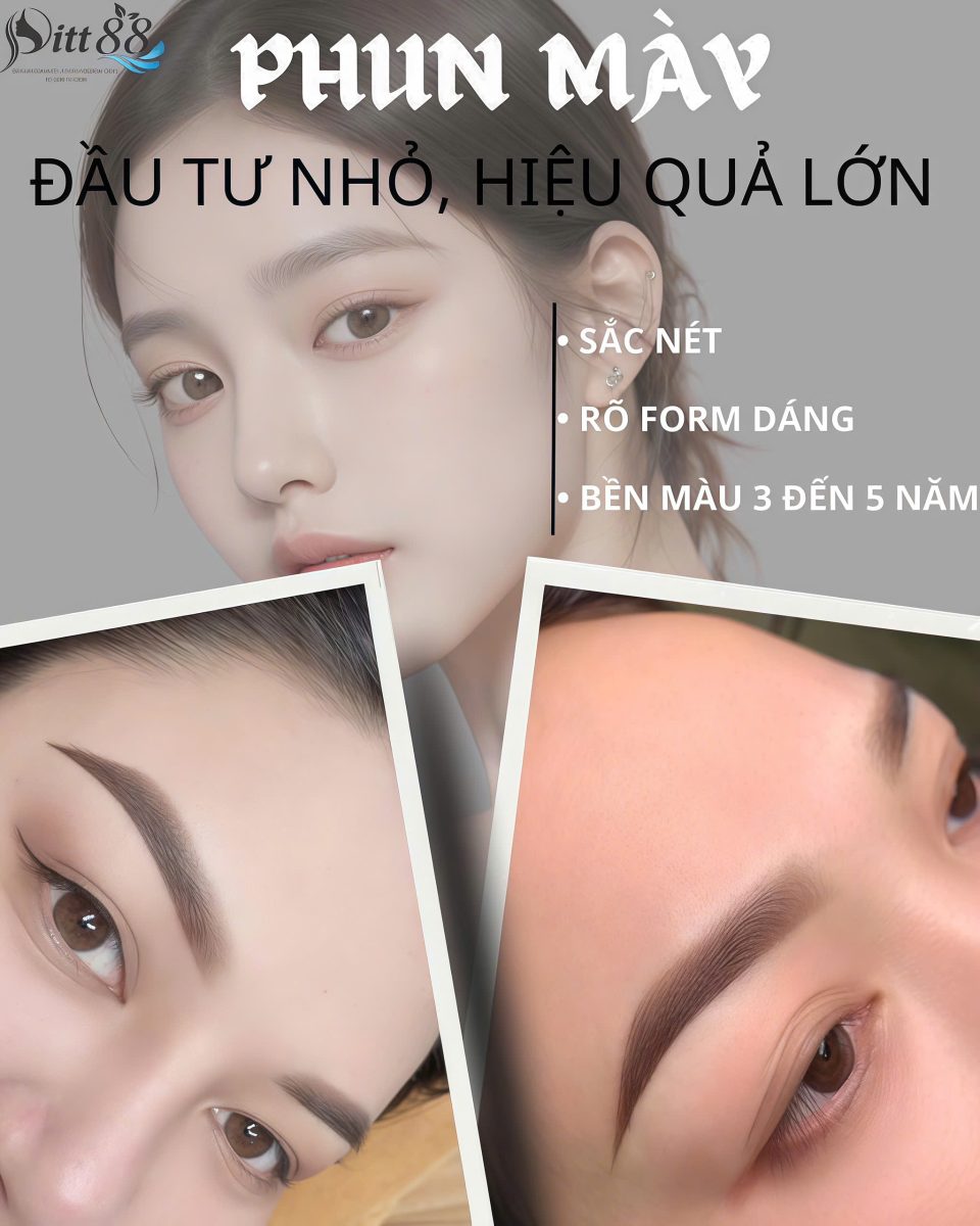 Phun Chân Mày Đẹp Tự Nhiên 